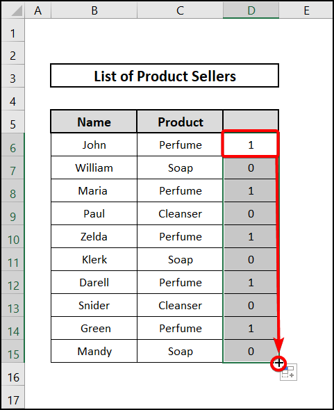 Autofill the cells to alternate row colors in excel without table