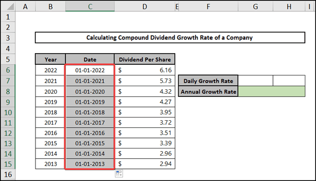 Turning Year into Date with DATE function along the column