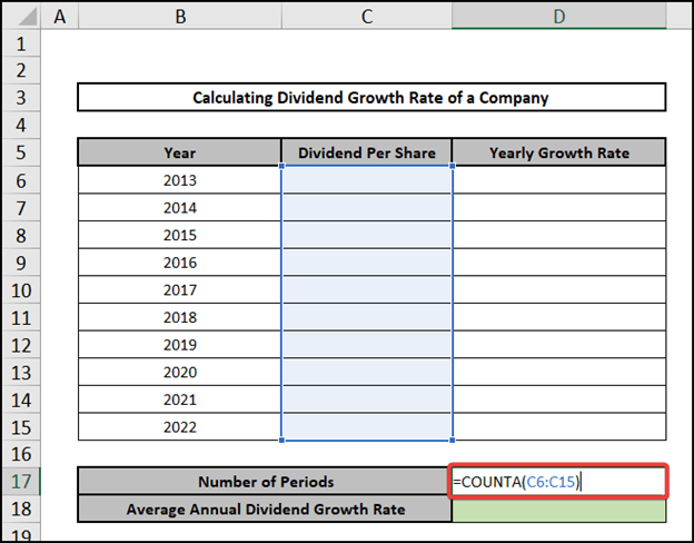Using the COUNTA function to count phase
