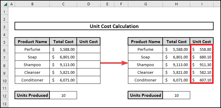 how to divide a group of cells by a number in excel