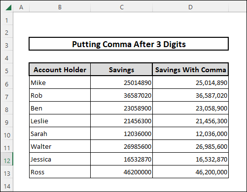 Putting a comma after 3 digits using LEFT, MID and RIGHT Functions
