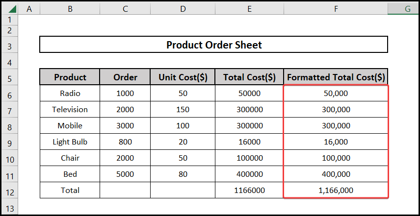 how to Use Commas in Excel Formula