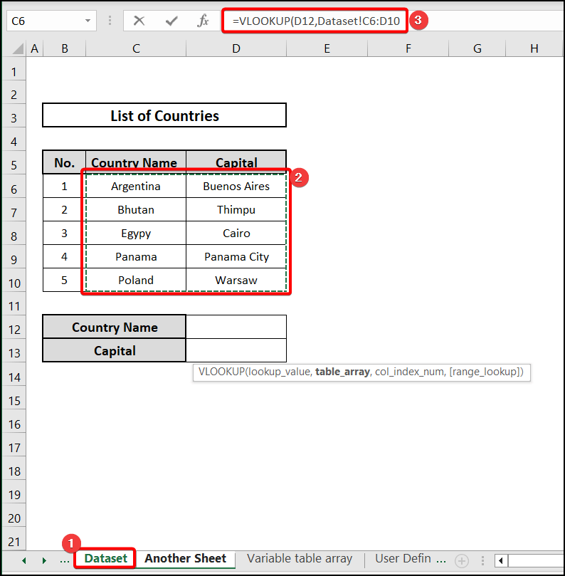 Applyinga table array from a different worksheet to describe what is table array in VLOOKUP