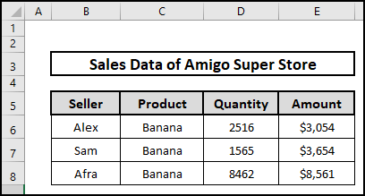 Filtered data extracted into another Excel sheet.