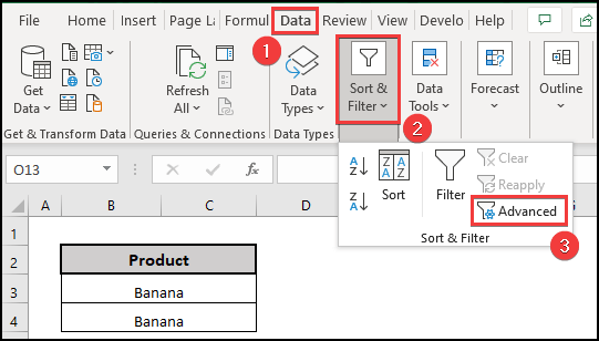 Advanced Filter feature the apply dynamic filter based on multiple criteria.