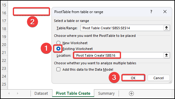 Customize the Pivot Table Window