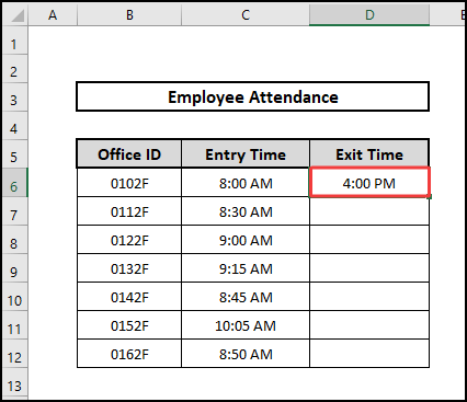 Formula result to add 8 hours to time