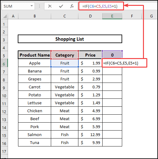 Using IF function to Helper column